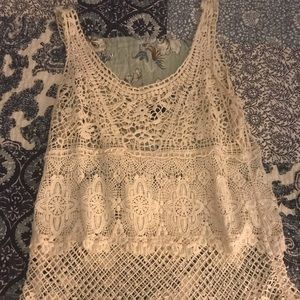 Lace tank top